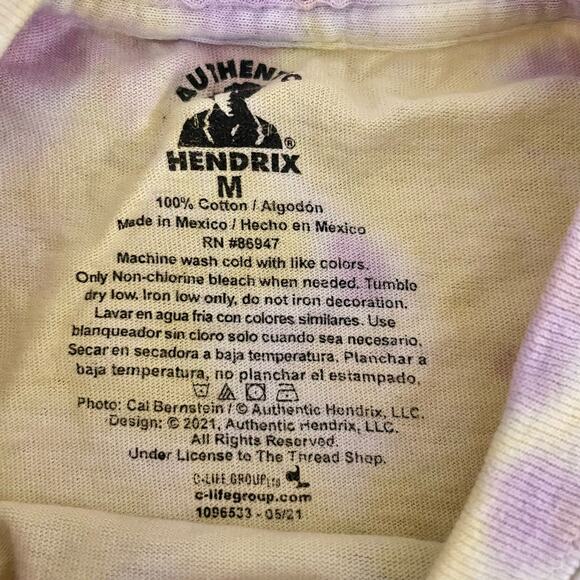 Jimi Hendrix Tie Dye Are You Experienced T Shirt Size M - Picture 2 of 2